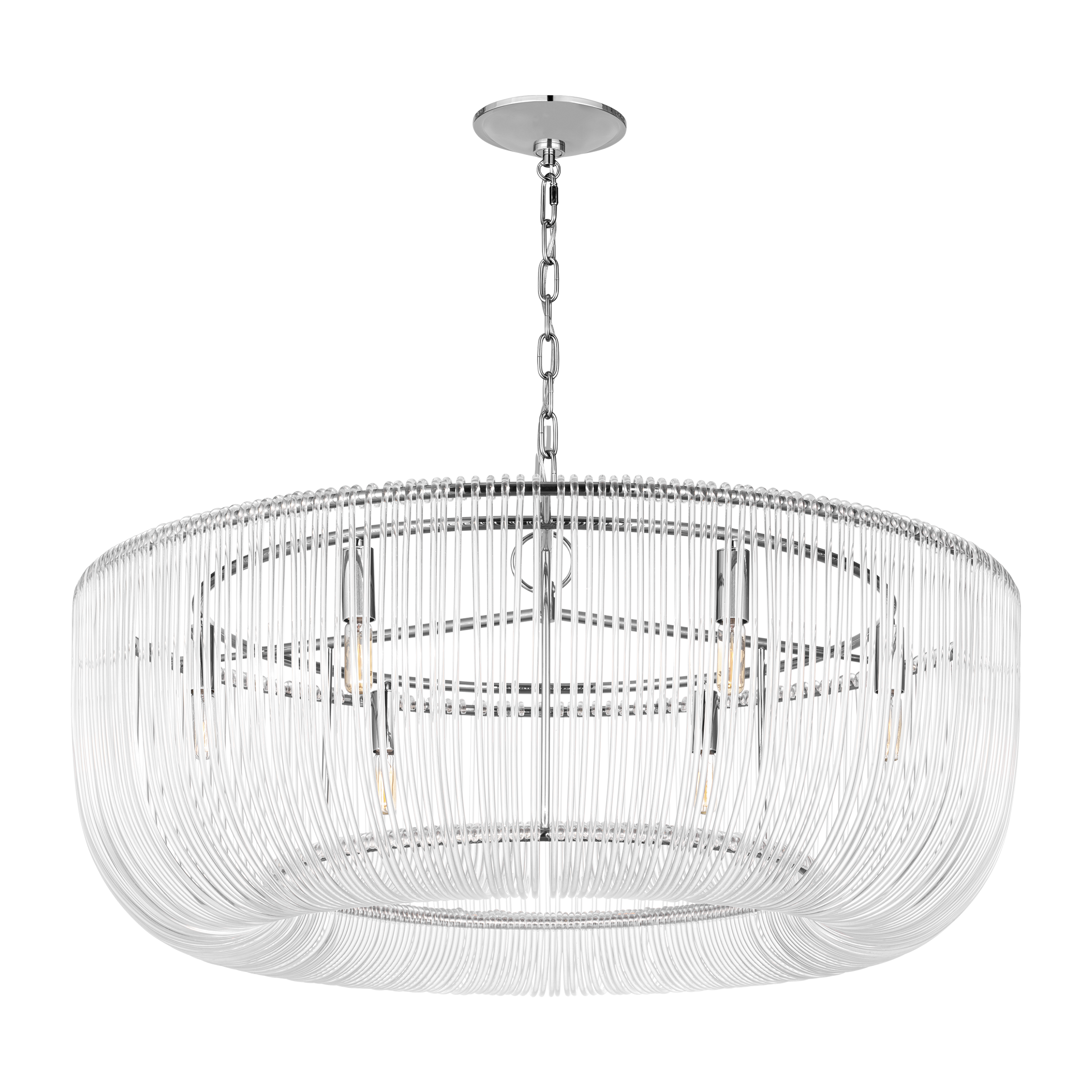 Pierce Large Pendant Polished Nickel