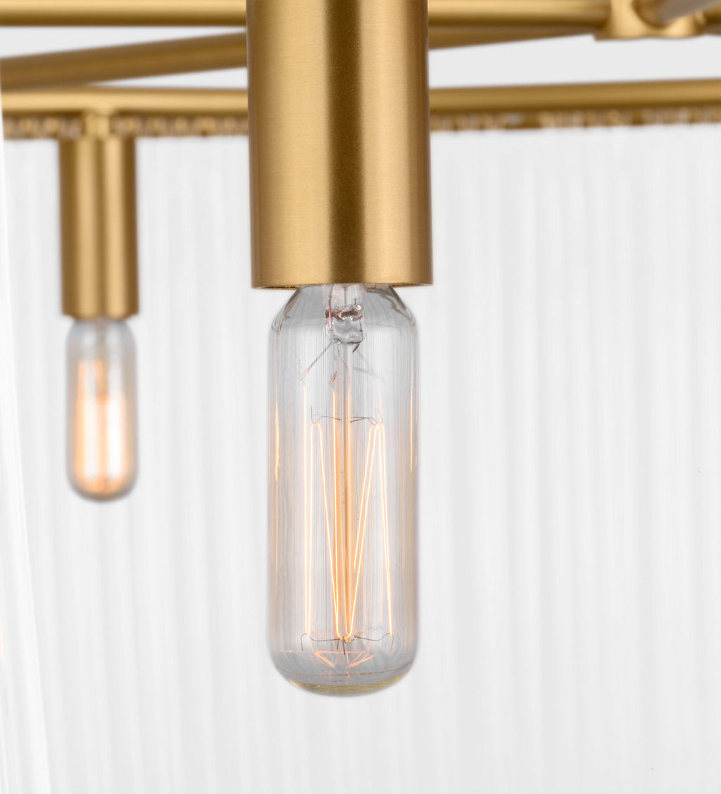 Pierce Extra Large Pendant Burnished Brass
