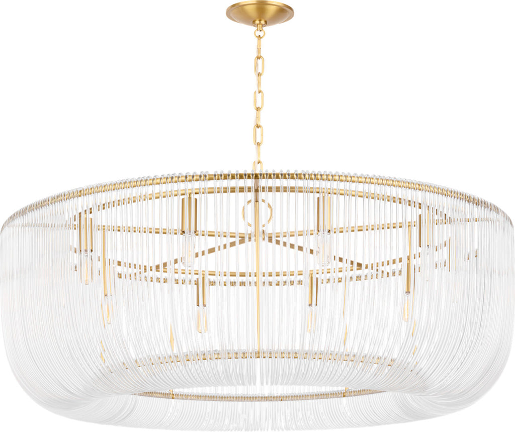 Pierce Extra Large Pendant Burnished Brass