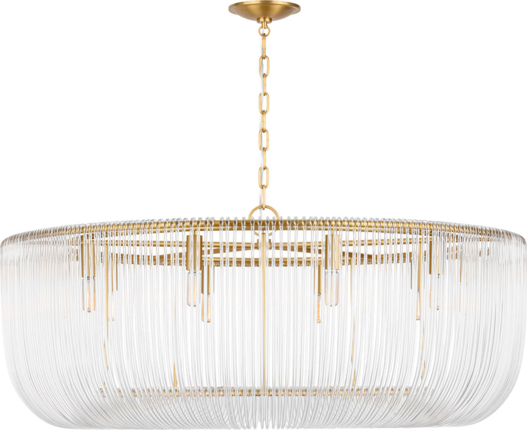 Pierce Extra Large Pendant Burnished Brass