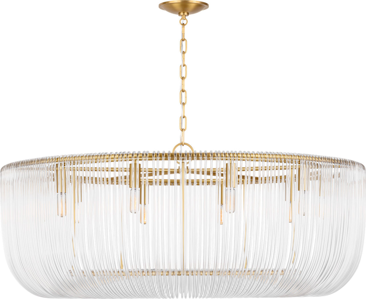 Pierce Extra Large Pendant Burnished Brass