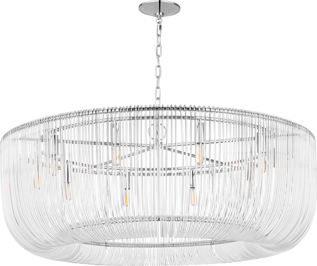 Pierce Extra Large Pendant Polished Nickel