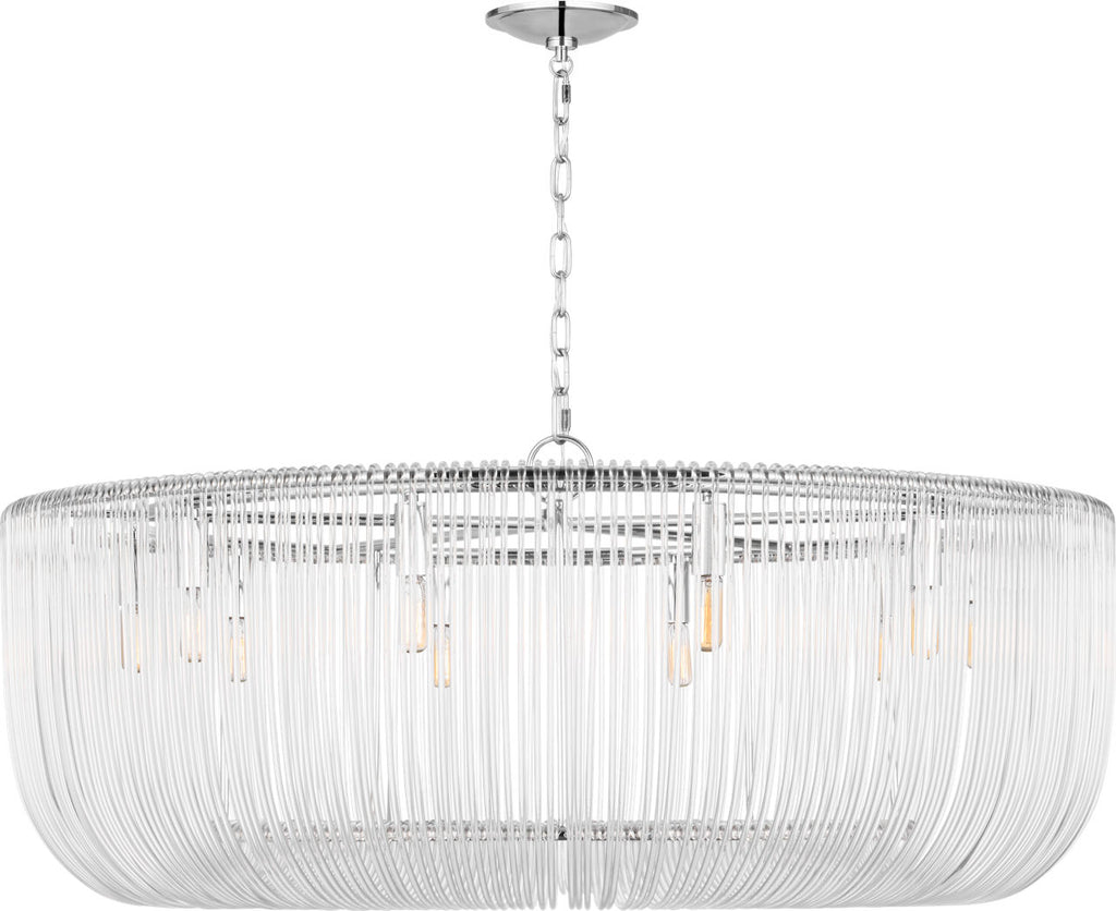 Pierce Extra Large Pendant Polished Nickel