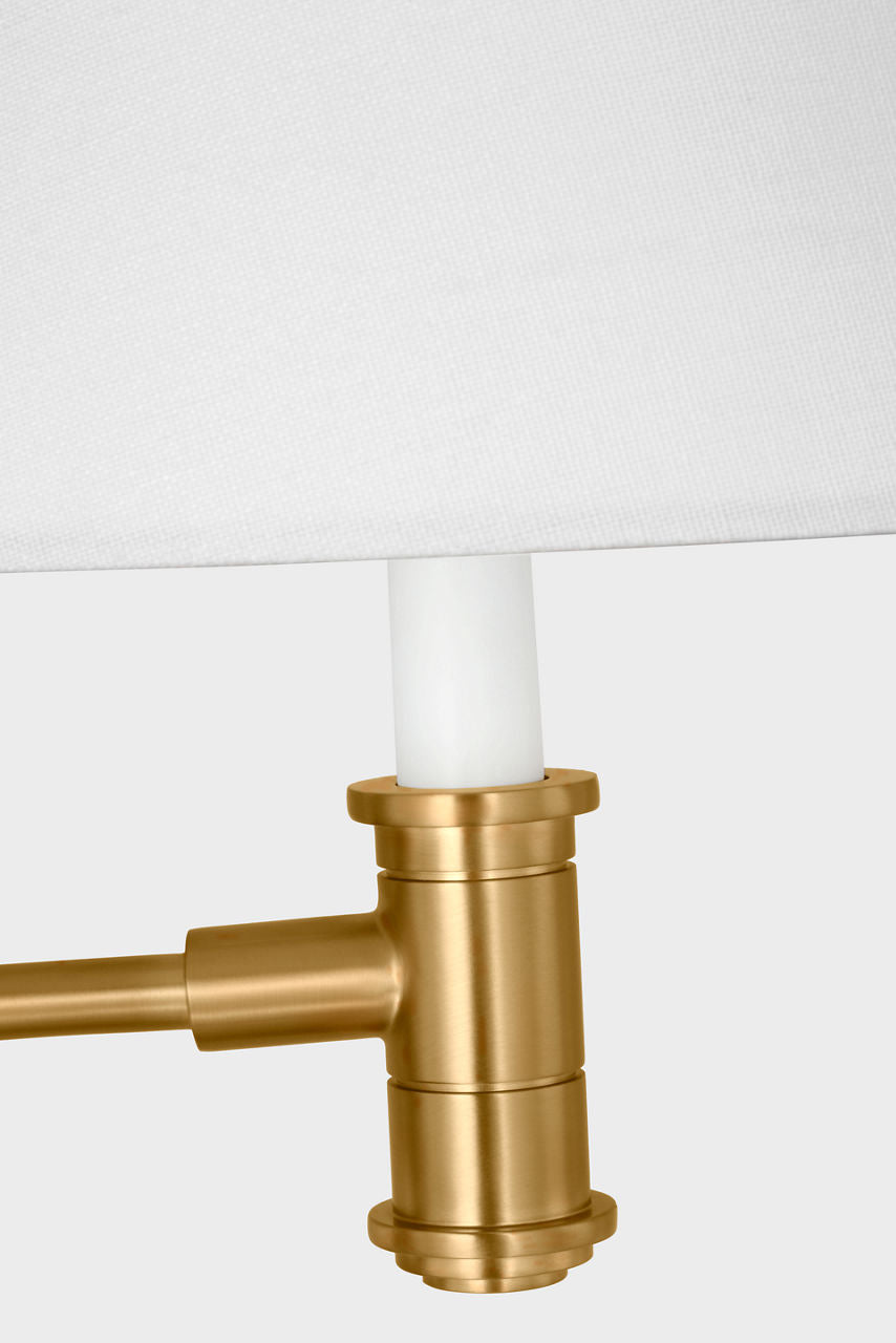 Belmont Extra Large Task Floor Lamp Burnished Brass Bulbs Inc