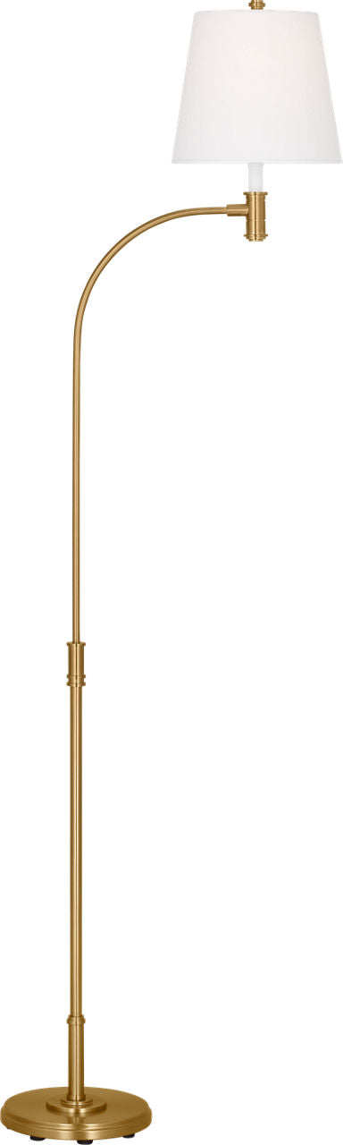 Belmont Extra Large Task Floor Lamp Burnished Brass Bulbs Inc