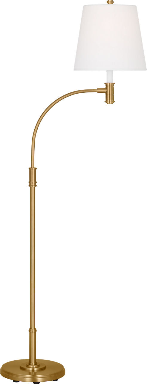 Belmont Extra Large Task Floor Lamp Burnished Brass Bulbs Inc