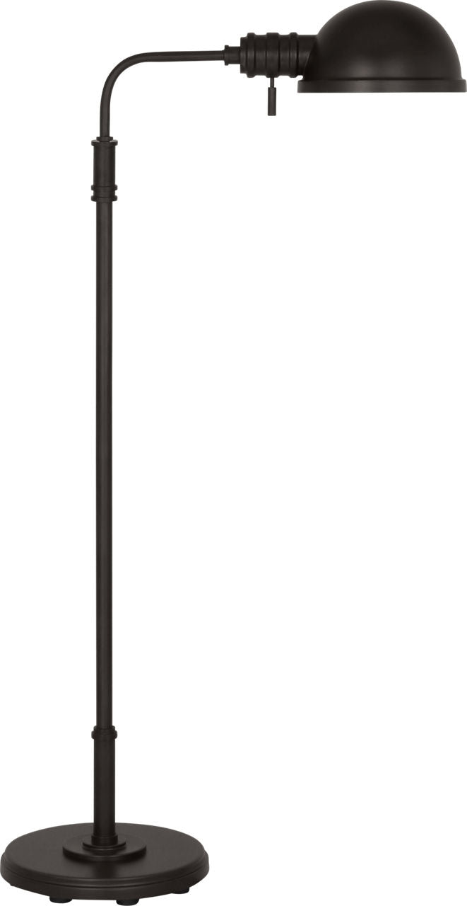 Belmont Large Task Floor Lamp Aged Iron Bulbs Inc