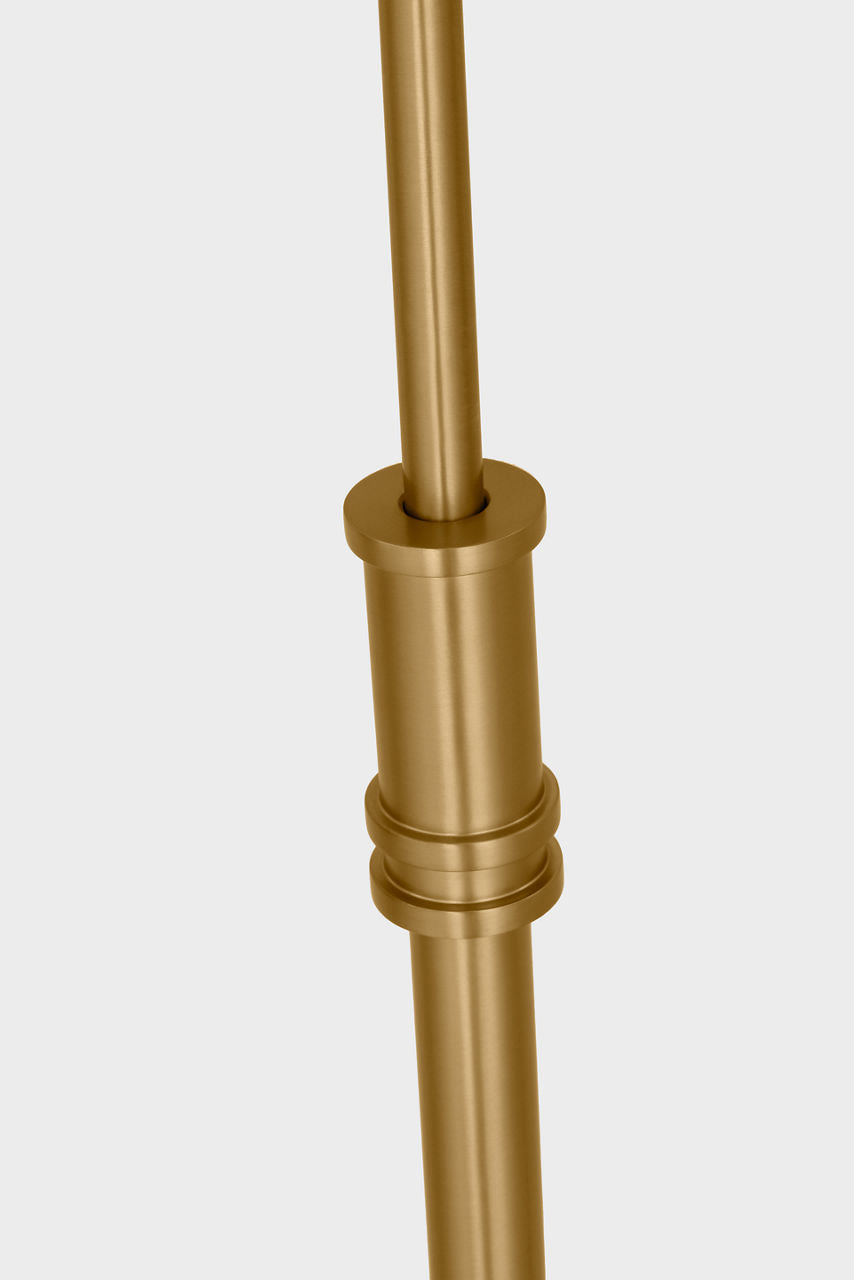 Belmont Large Task Floor Lamp Burnished Brass Bulbs Inc