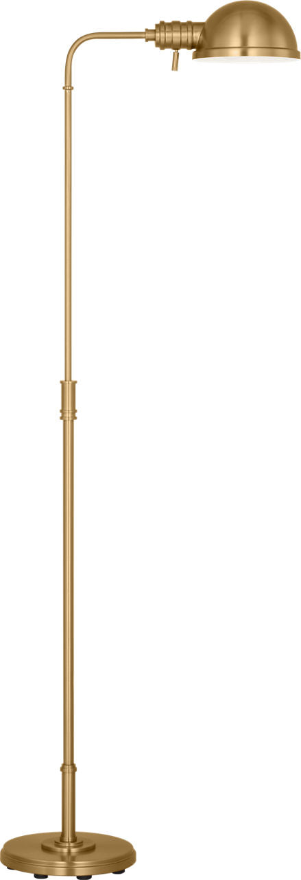 Belmont Large Task Floor Lamp Burnished Brass Bulbs Inc