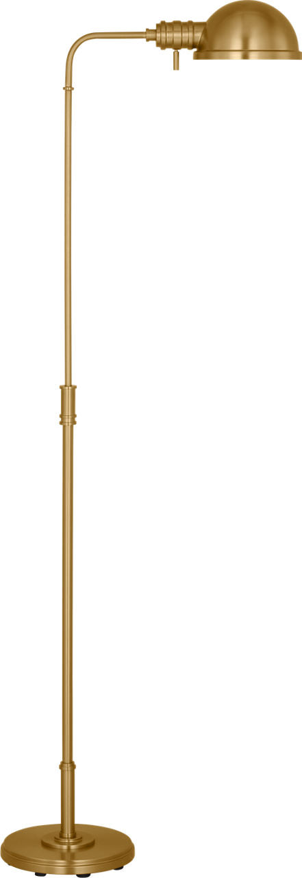 Belmont Large Task Floor Lamp Burnished Brass Bulbs Inc
