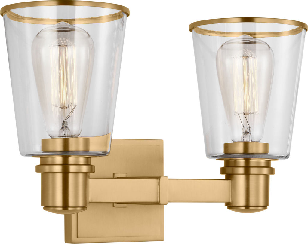 Alessa 2 - Light Vanity Burnished Brass