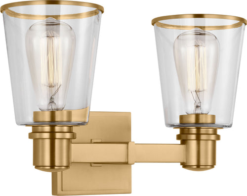 Alessa 2 - Light Vanity Burnished Brass