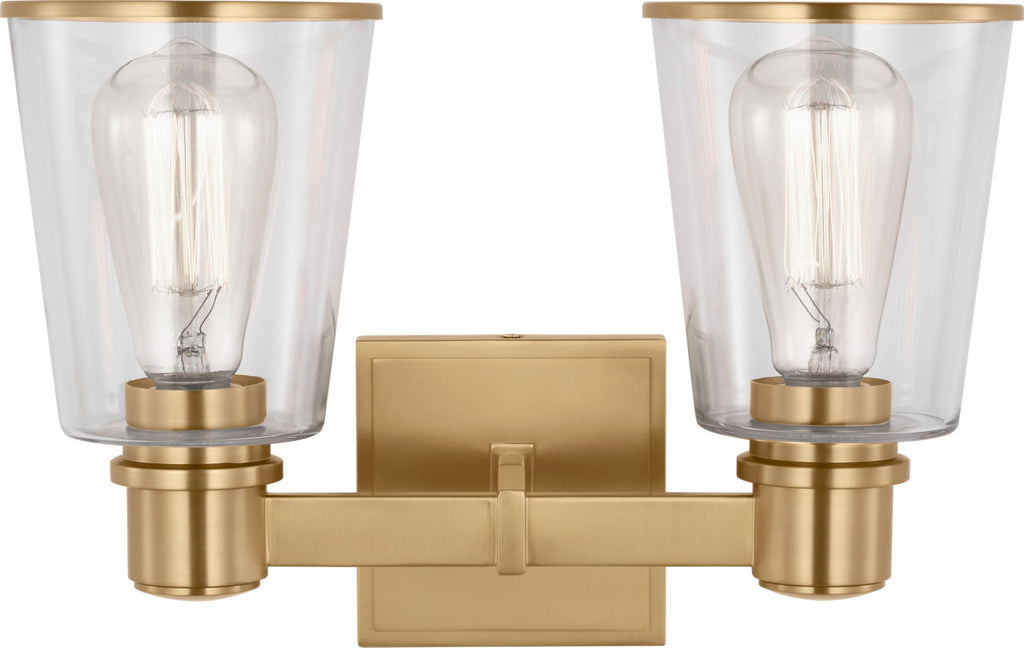 Alessa 2 - Light Vanity Burnished Brass
