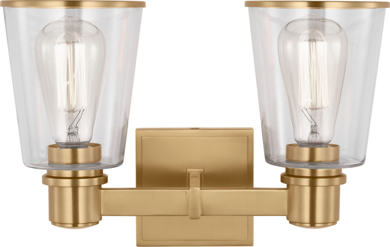 Alessa 2 - Light Vanity Burnished Brass