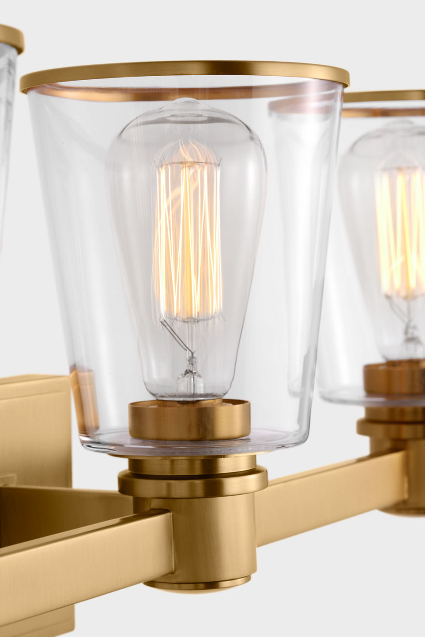 Alessa 3 - Light Vanity Burnished Brass