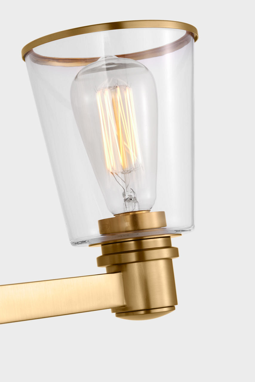 Alessa 3 - Light Vanity Burnished Brass