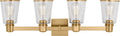 Alessa 4 - Light Vanity Burnished Brass