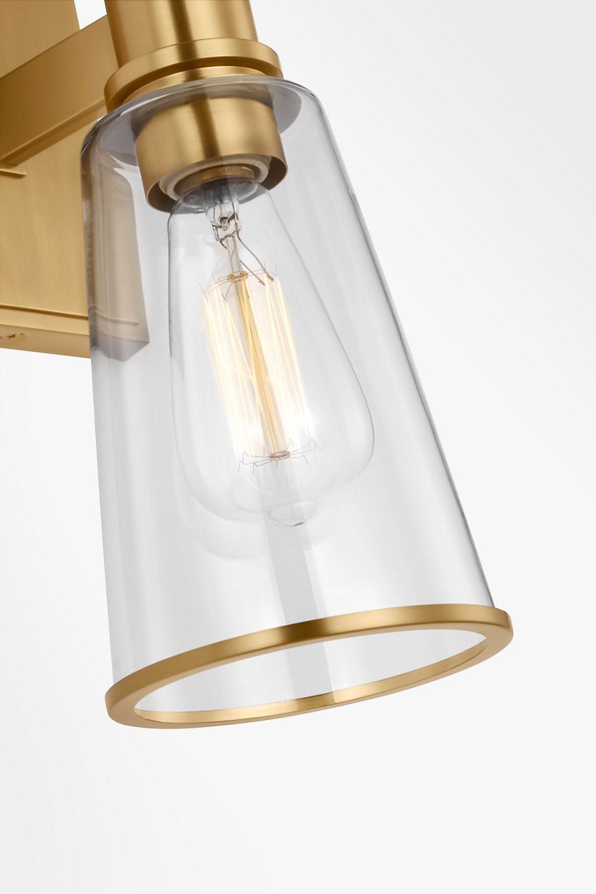 Alessa 2 - Light Linear Vanity Burnished Brass