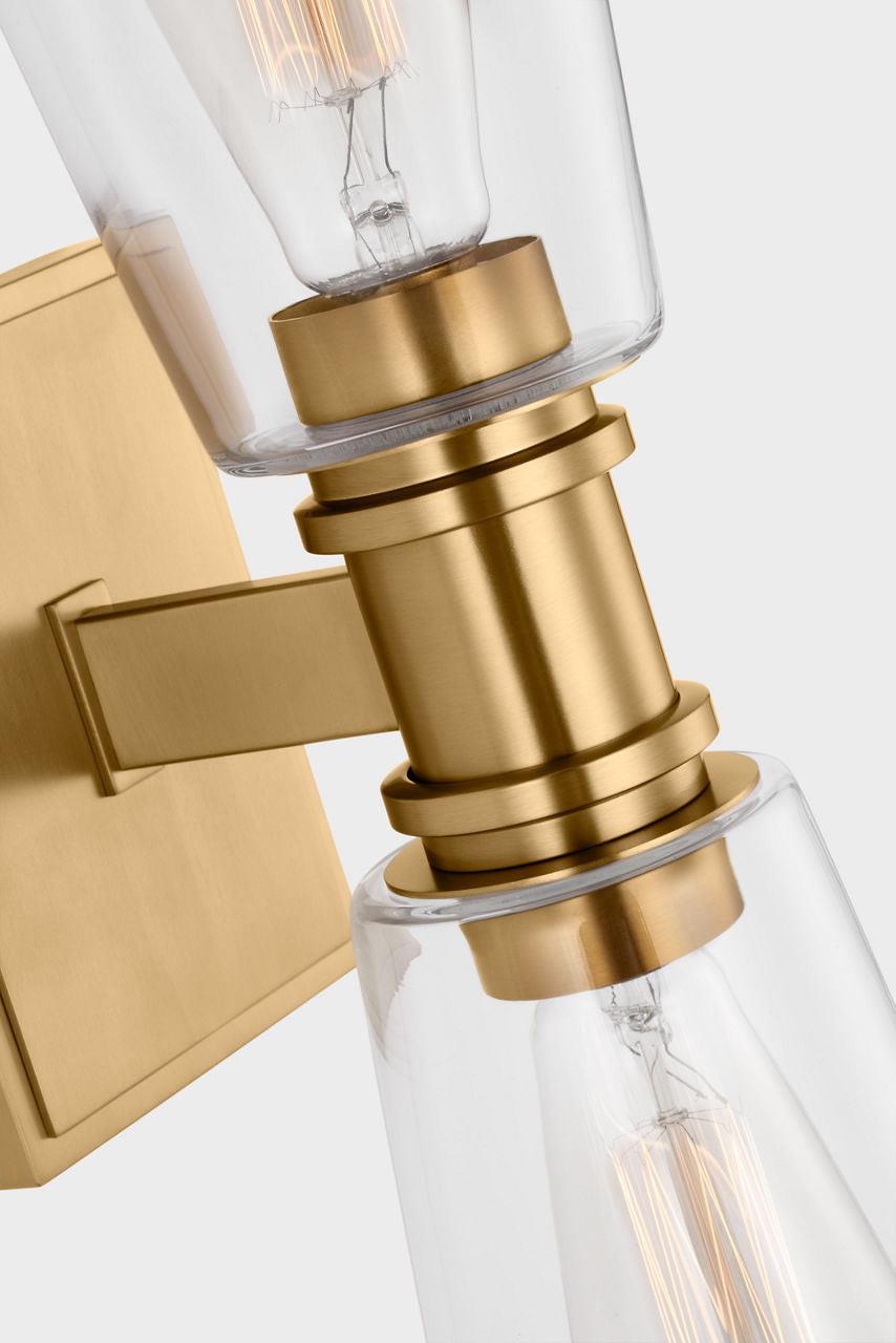 Alessa 2 - Light Linear Vanity Burnished Brass