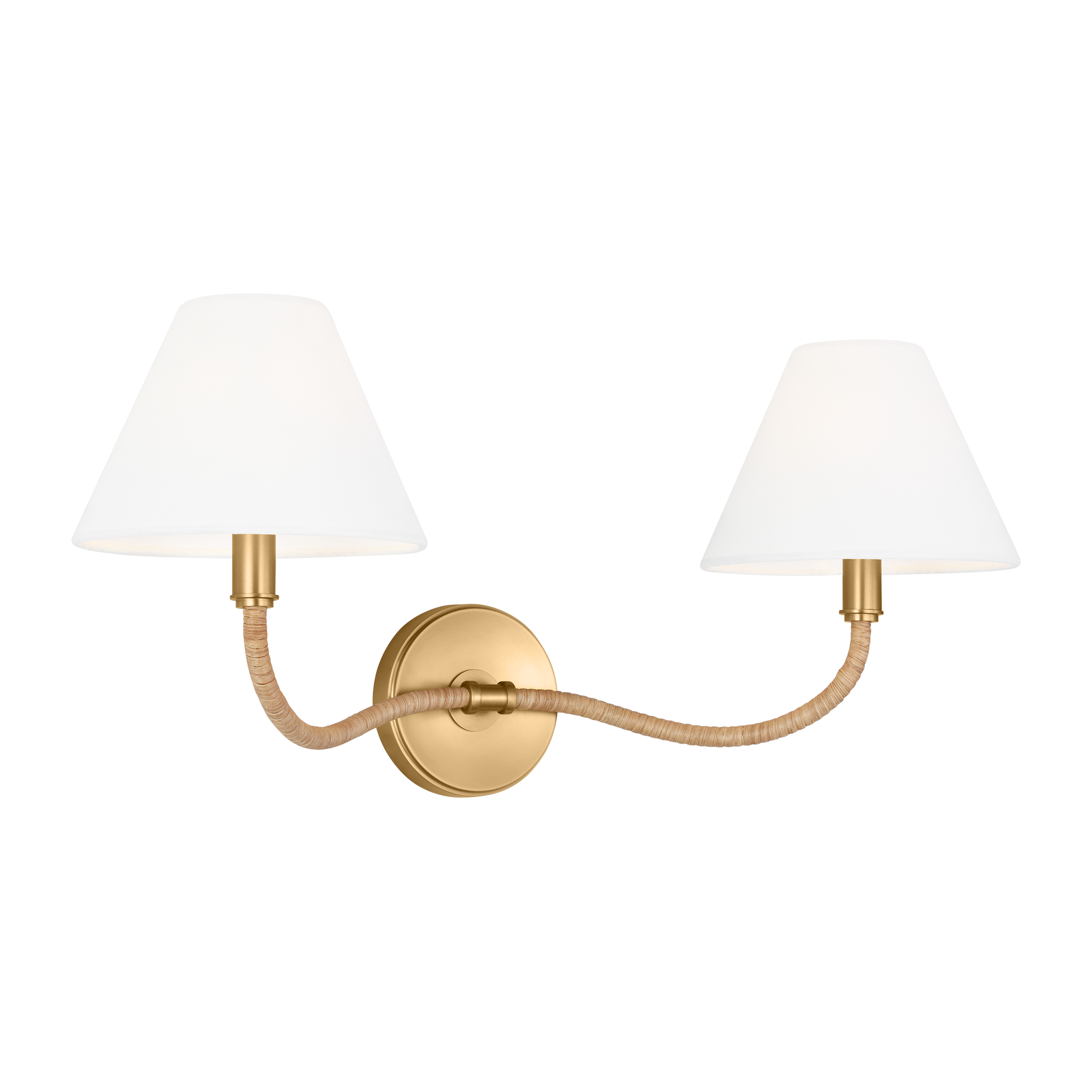 Laguna Double Sconce Burnished Brass