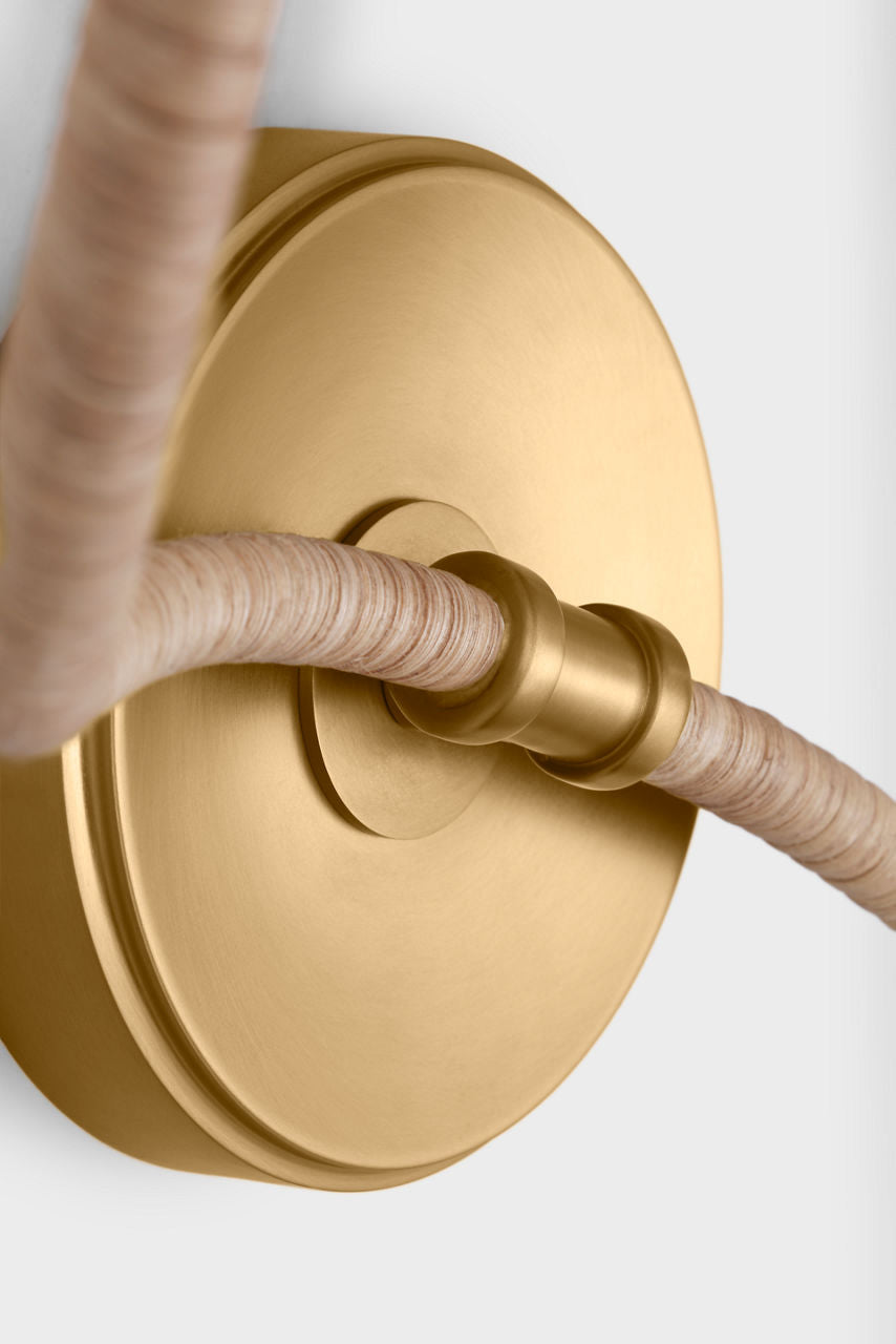 Laguna Double Sconce Burnished Brass