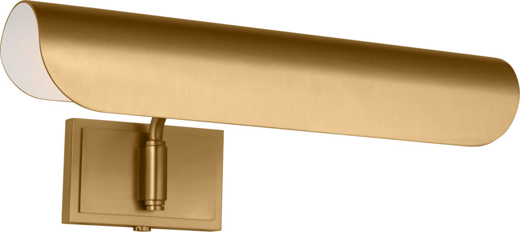 Hull 13" Picture Light Burnished Brass