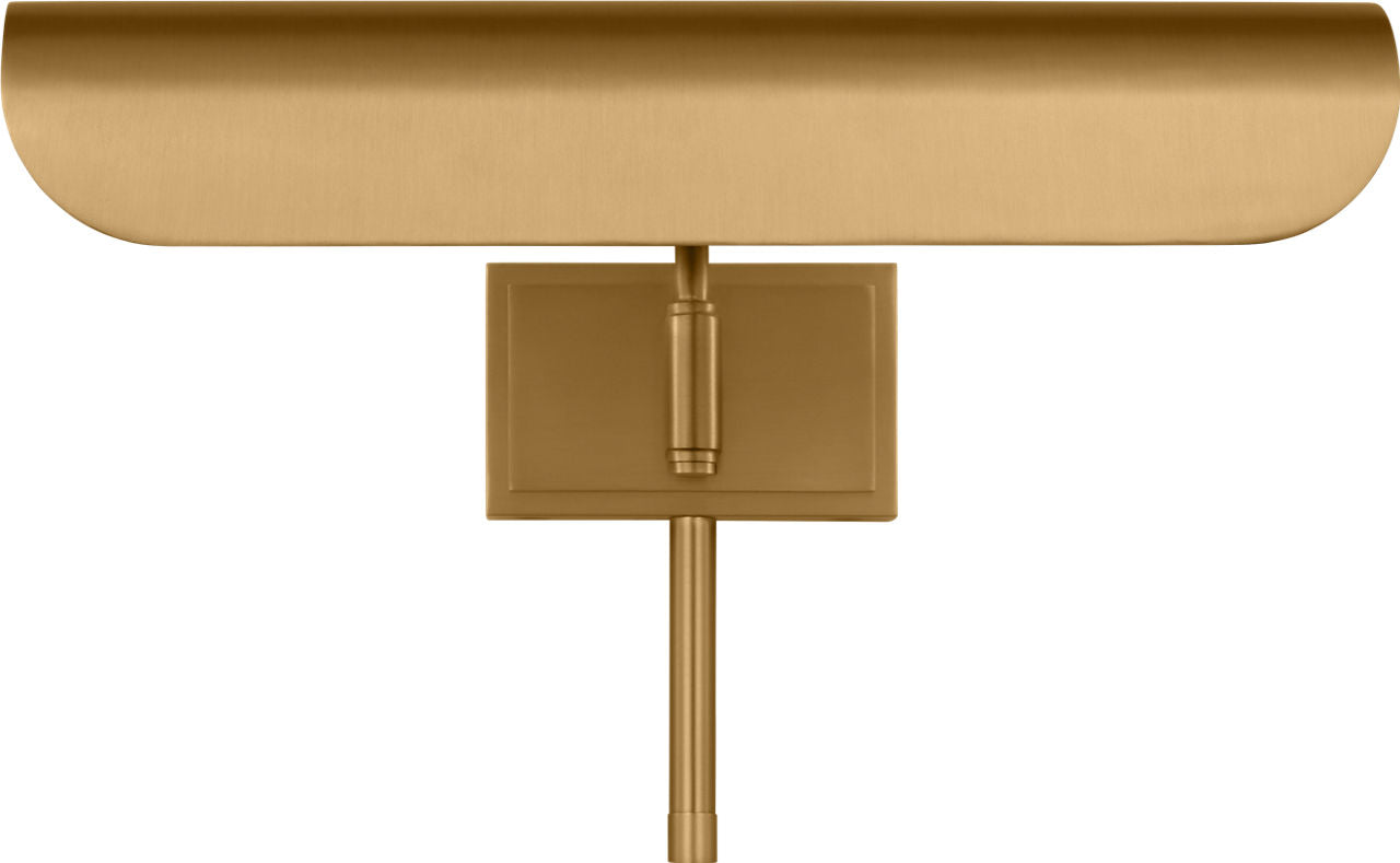 Hull 13" Picture Light Burnished Brass
