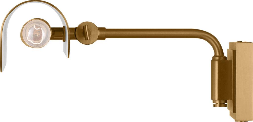Hull 13" Picture Light Burnished Brass
