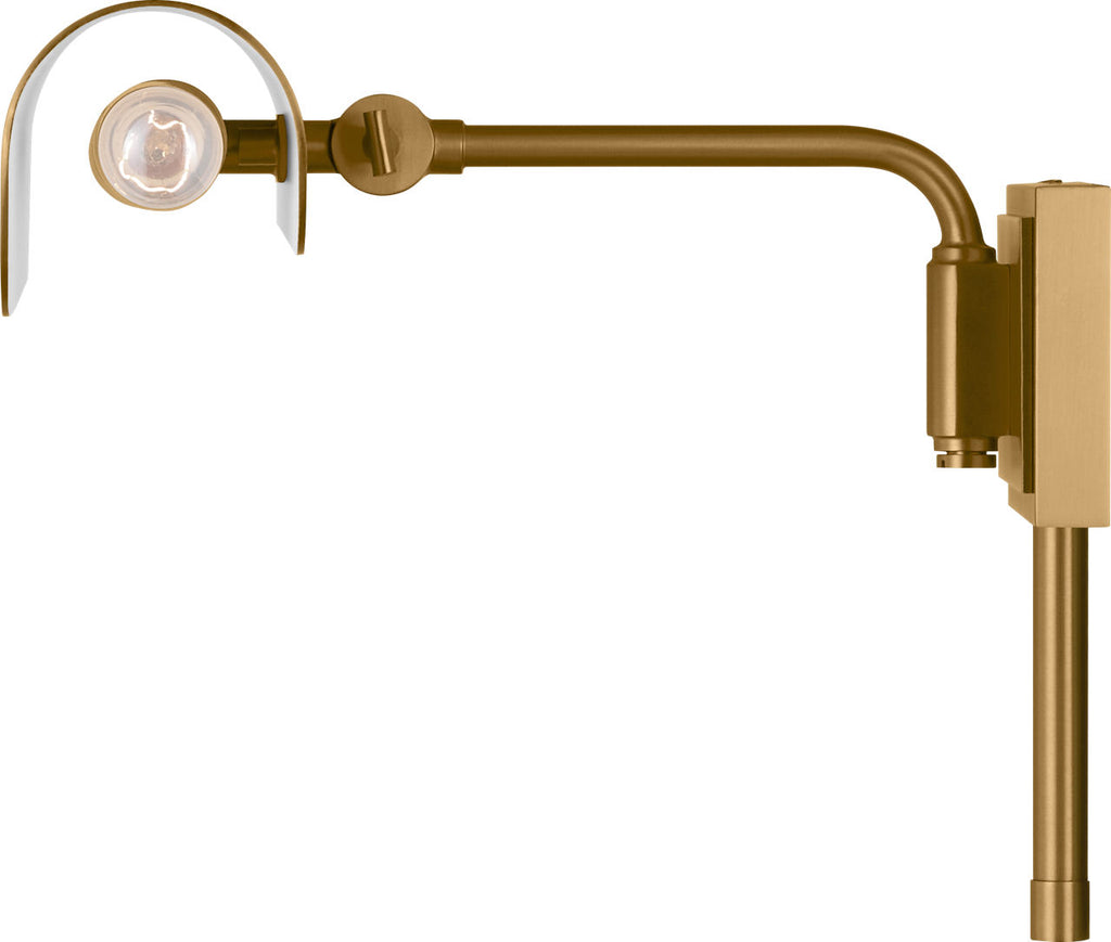 Hull 13" Picture Light Burnished Brass