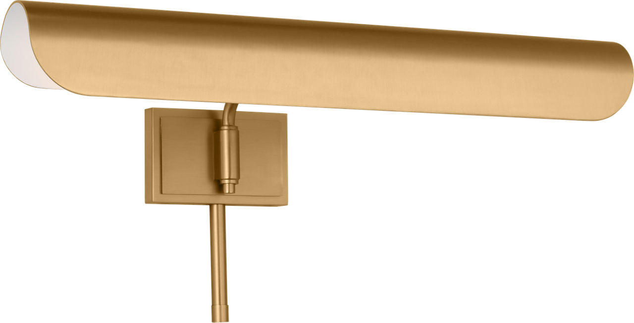 Hull 18" Picture Light Burnished Brass