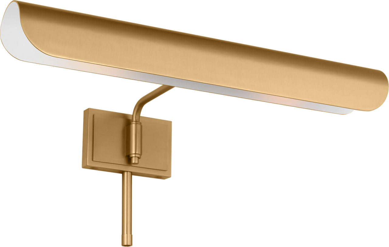 Hull 18" Picture Light Burnished Brass