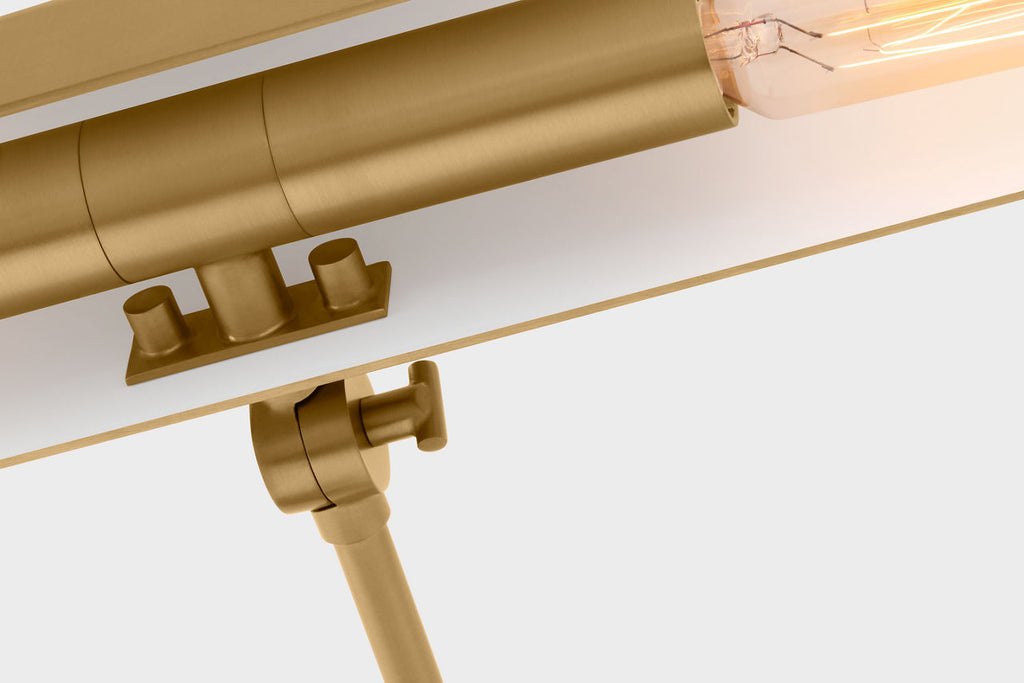 Hull 18" Picture Light Burnished Brass