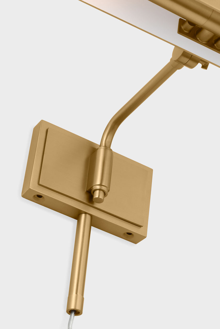 Hull 18" Picture Light Burnished Brass