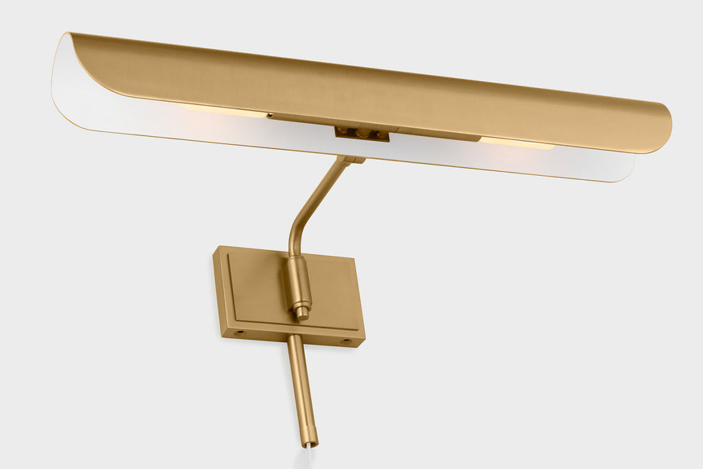 Hull 18" Picture Light Burnished Brass