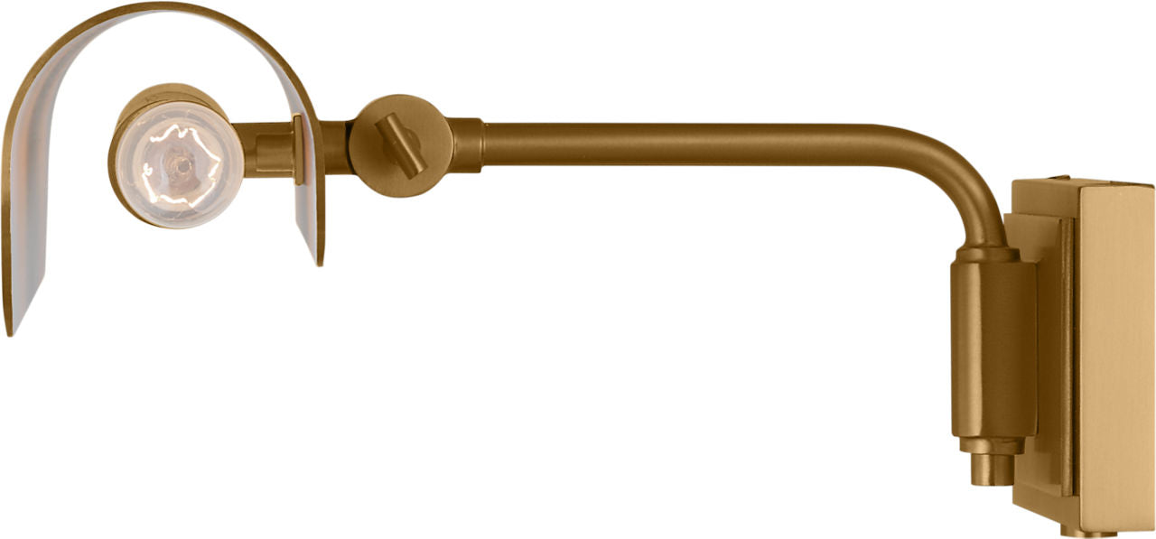 Hull 18" Picture Light Burnished Brass