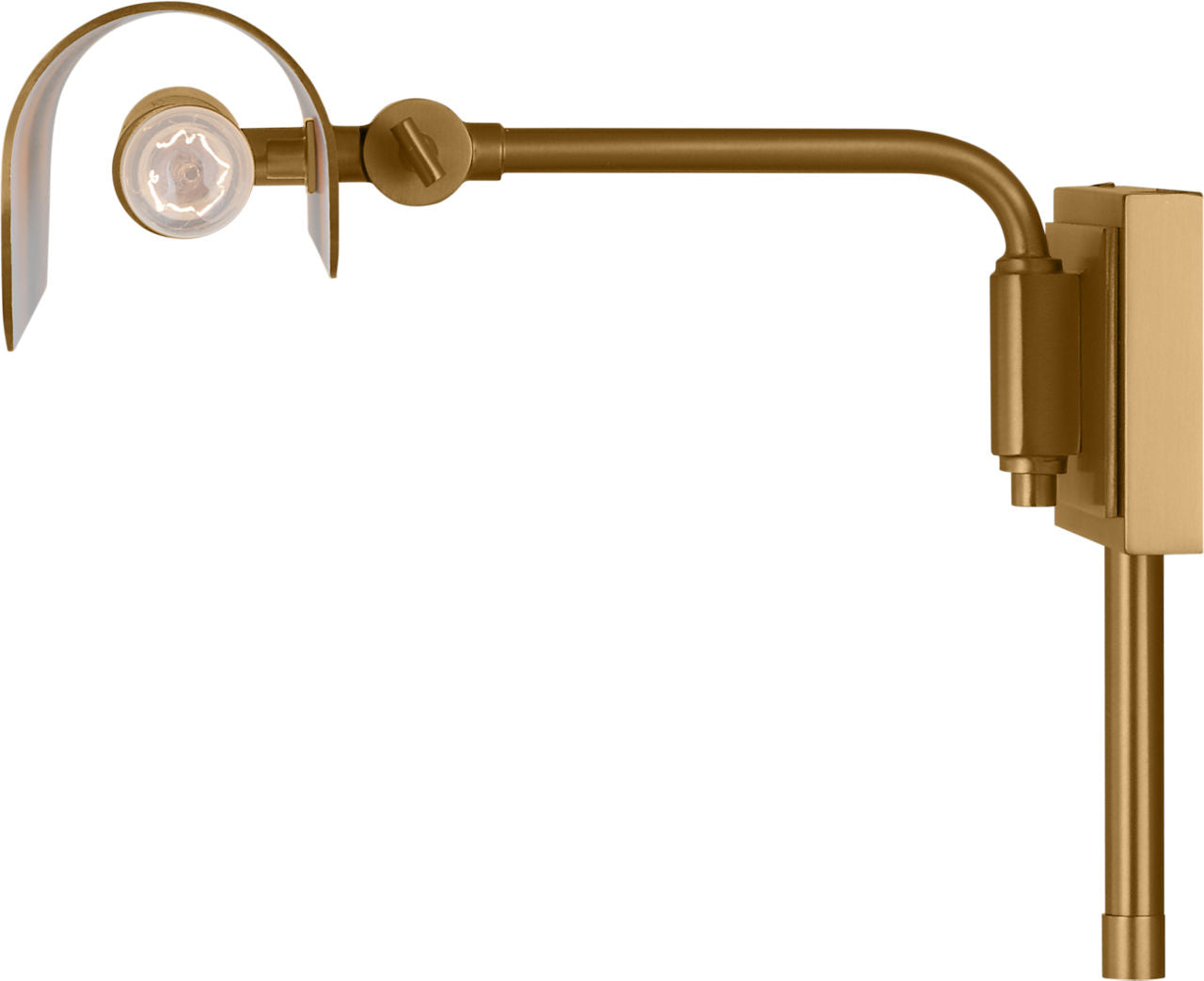 Hull 18" Picture Light Burnished Brass