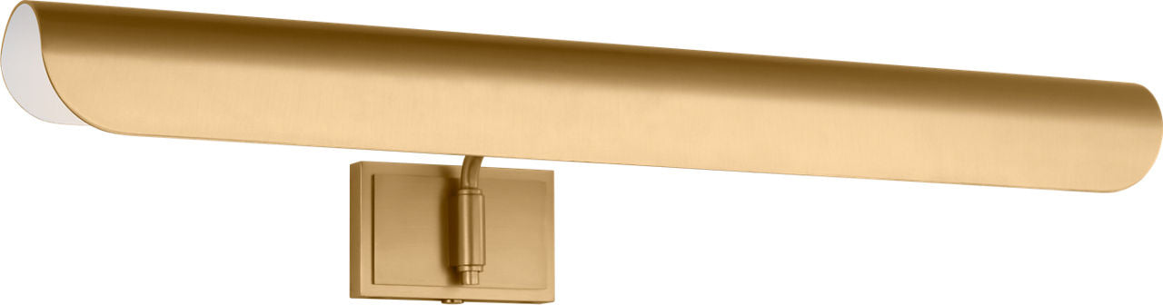 Hull 24" Picture Light Burnished Brass