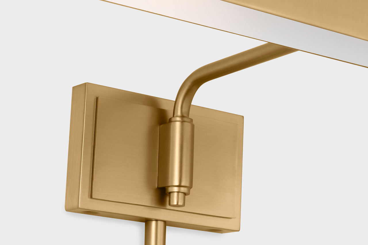 Hull 24" Picture Light Burnished Brass
