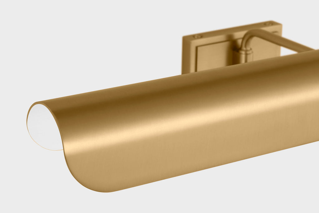 Hull 24" Picture Light Burnished Brass