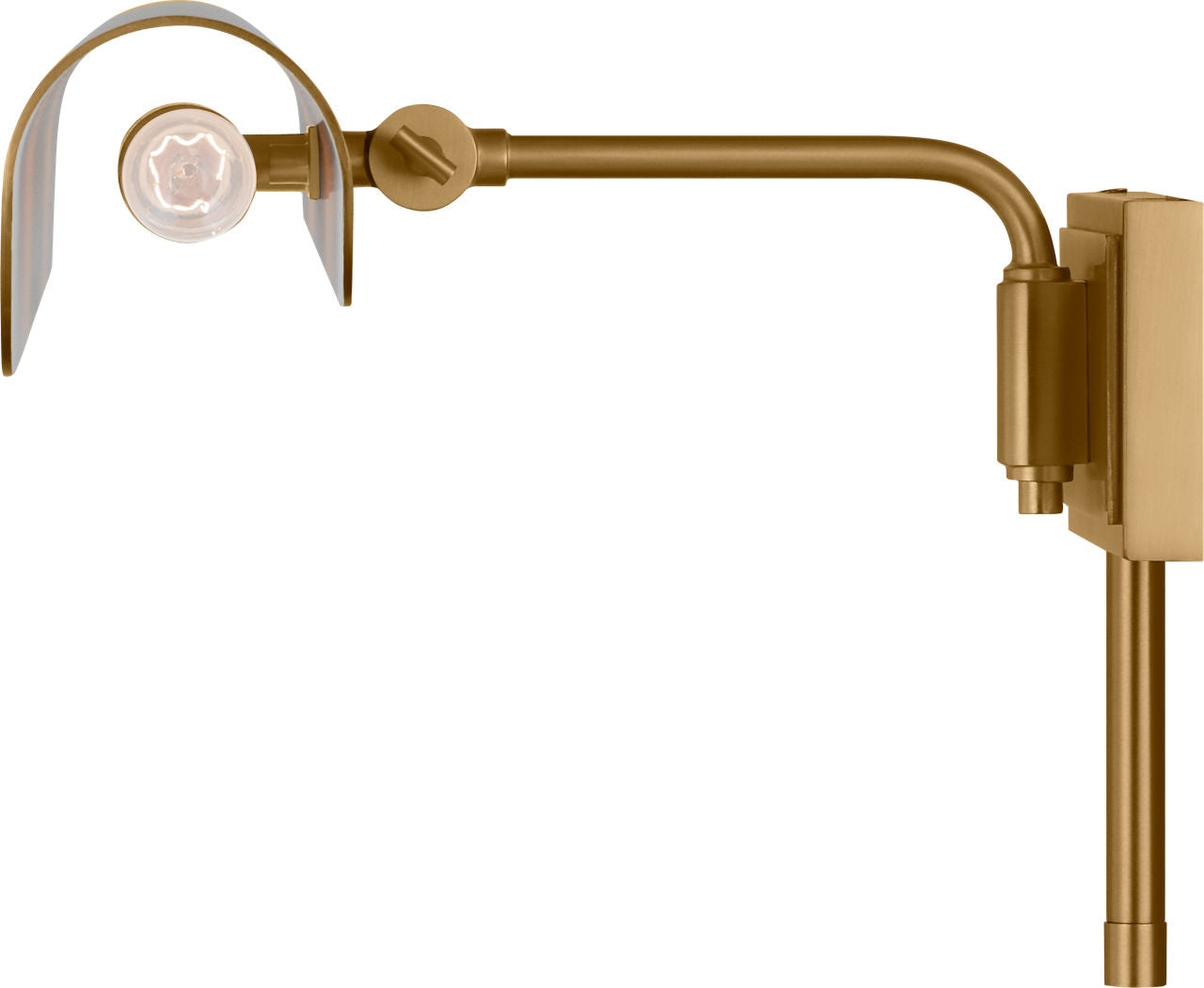 Hull 24" Picture Light Burnished Brass