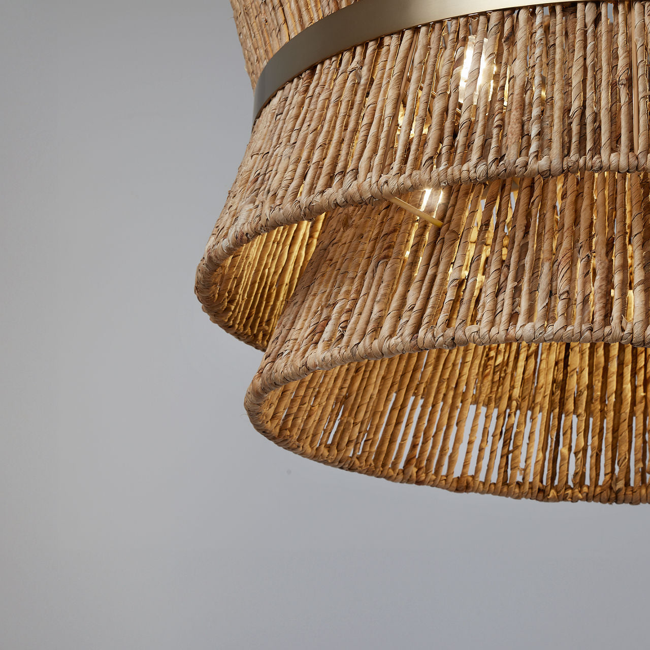 Thurlo Large Hanging Shade Satin Brass