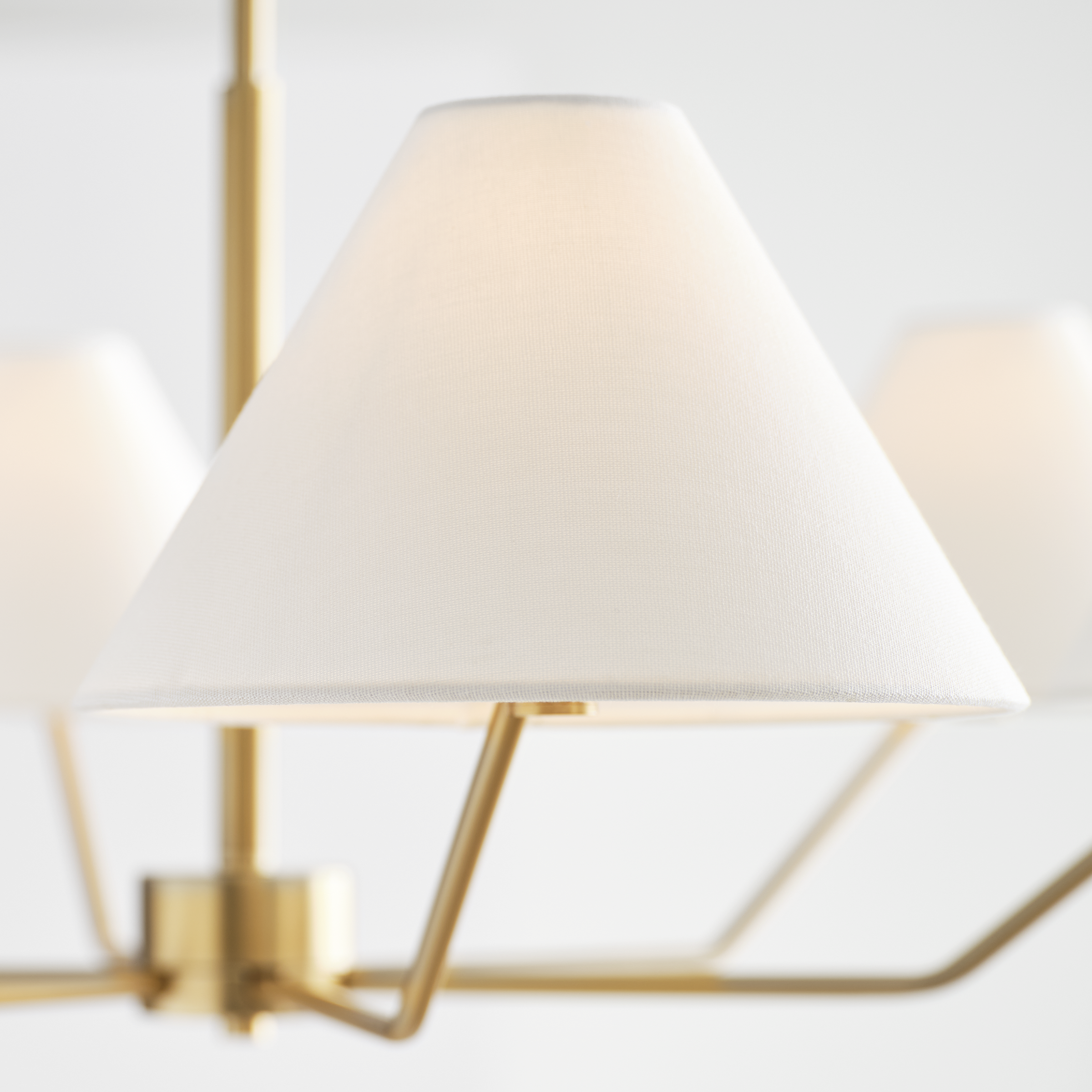 Burke Large Chandelier Satin Brass