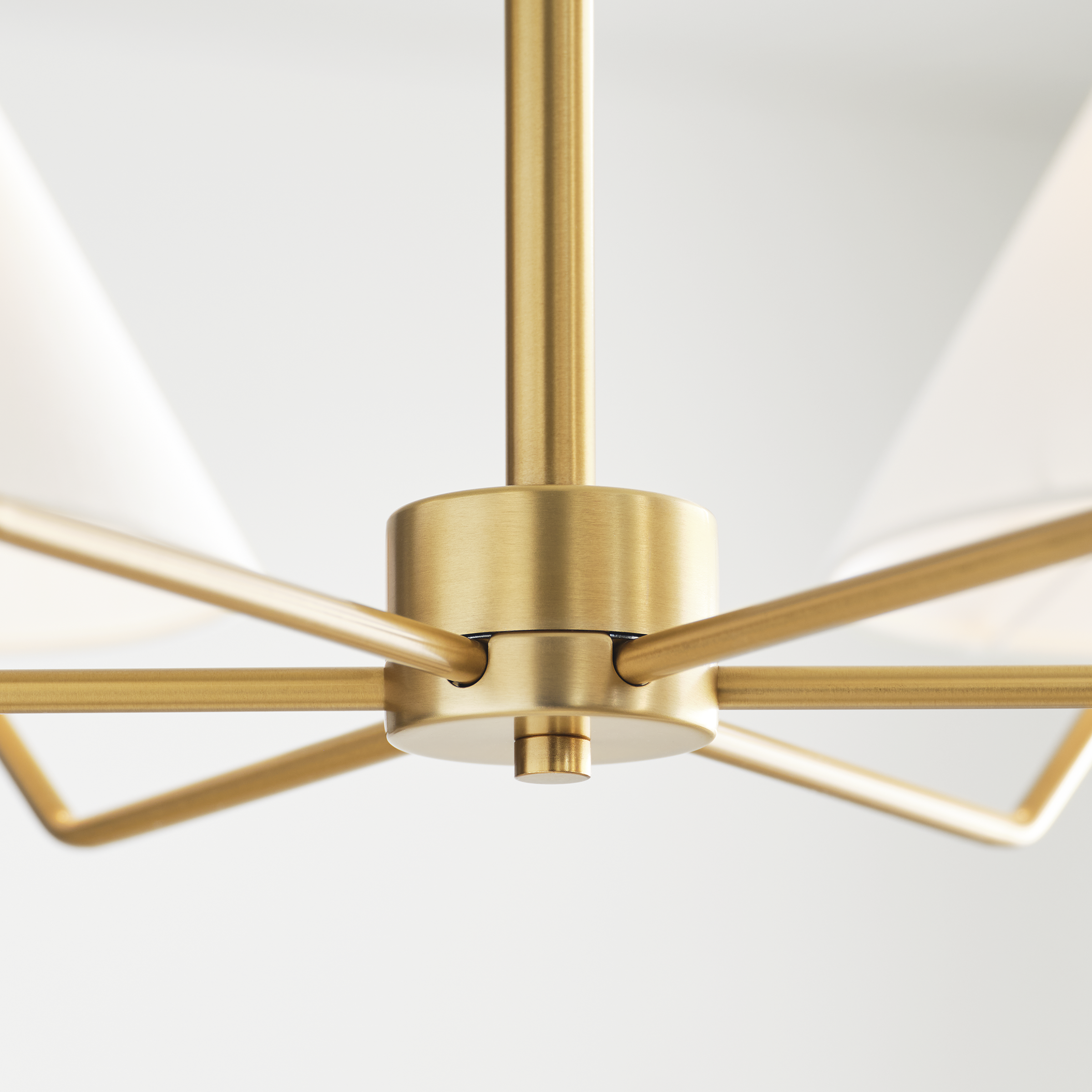 Burke Large Chandelier Satin Brass