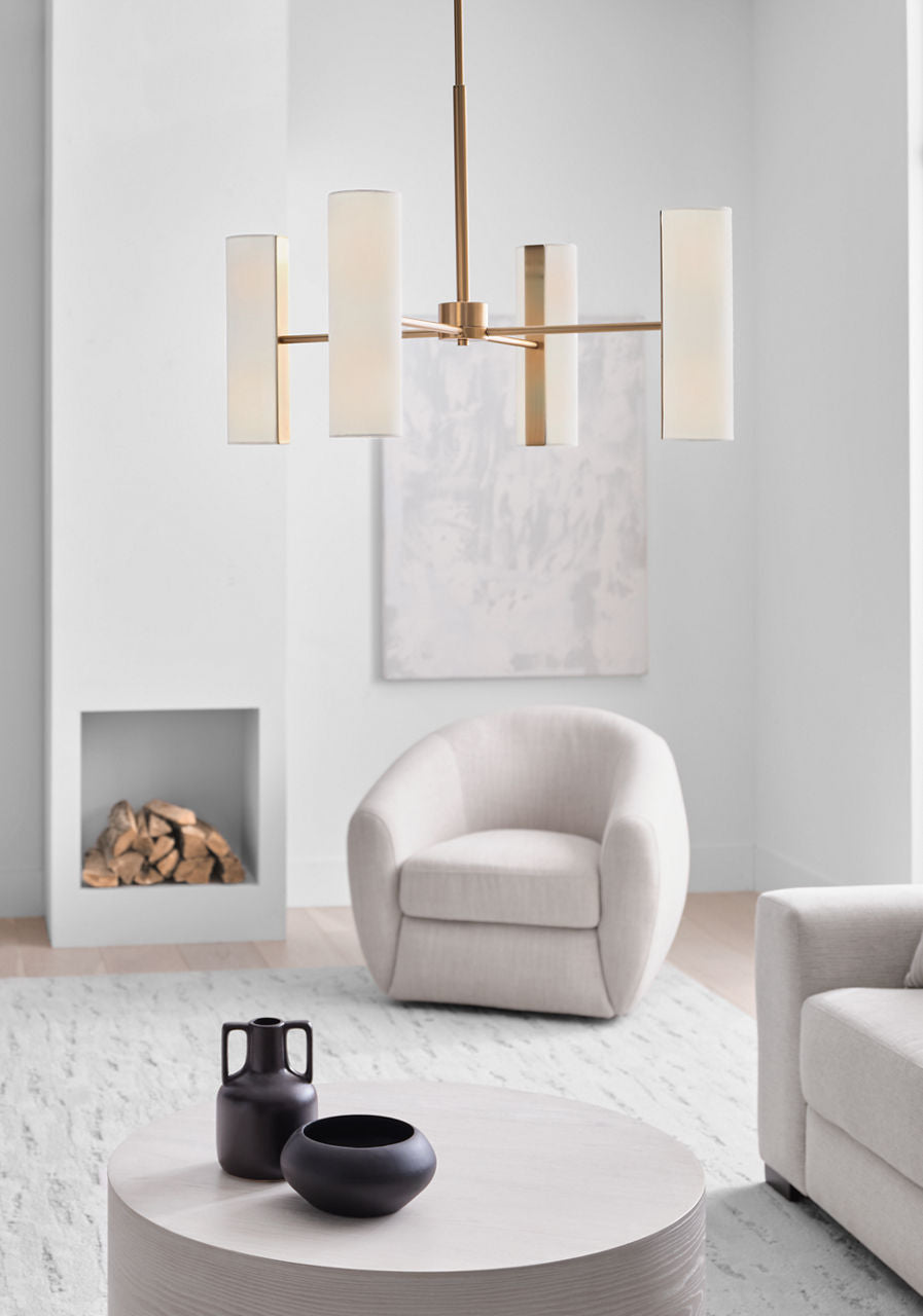 Capalino Large Chandelier Satin Brass