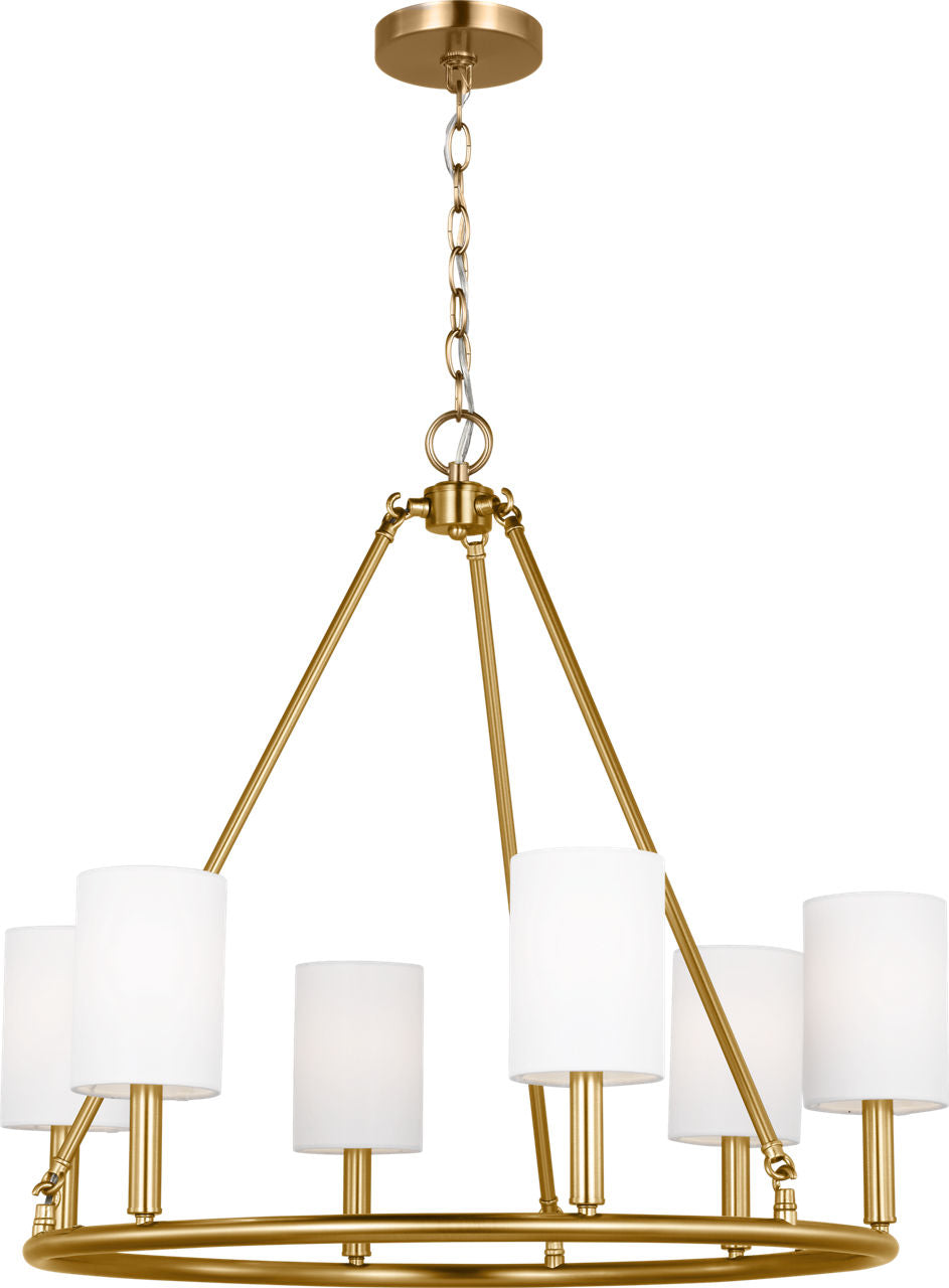 Egmont Large Chandelier Satin Brass