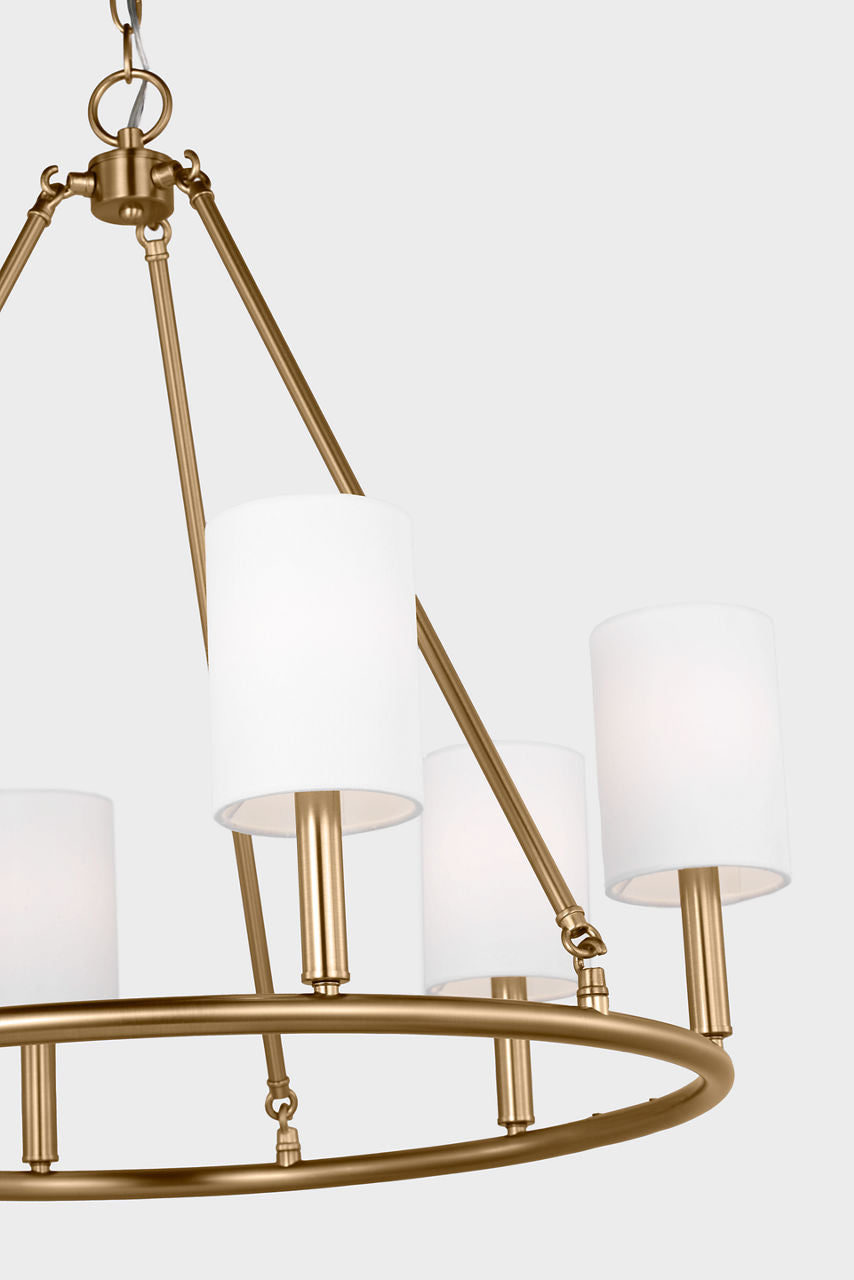 Egmont Large Chandelier Satin Brass