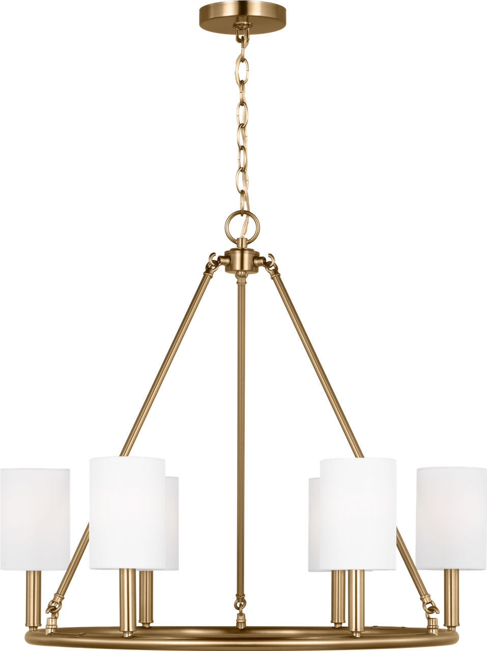 Egmont Large Chandelier Satin Brass