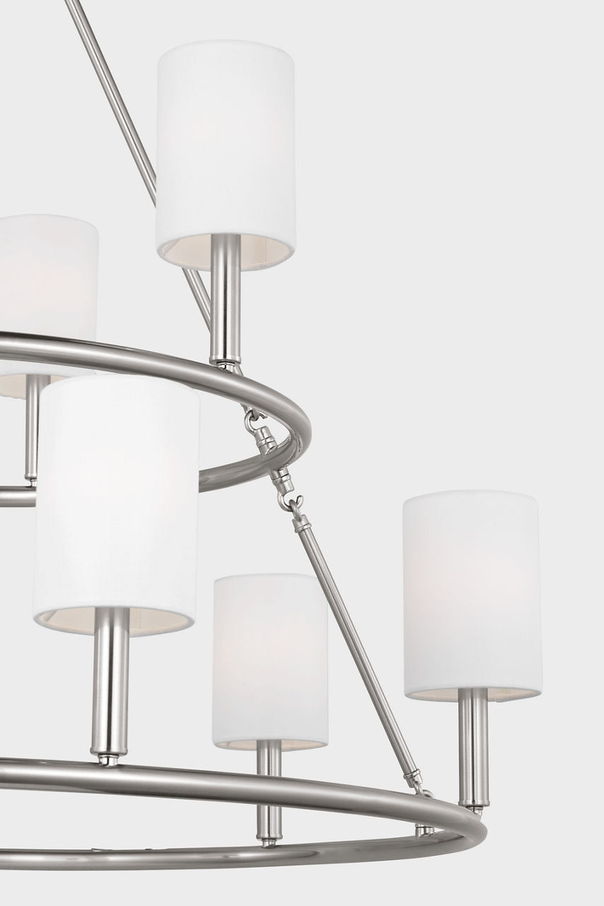 Egmont Extra Large Chandelier Brushed Steel