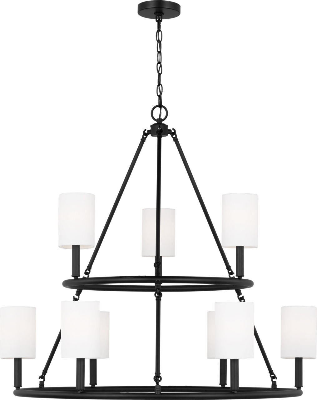 Egmont Extra Large Chandelier Midnight Black
