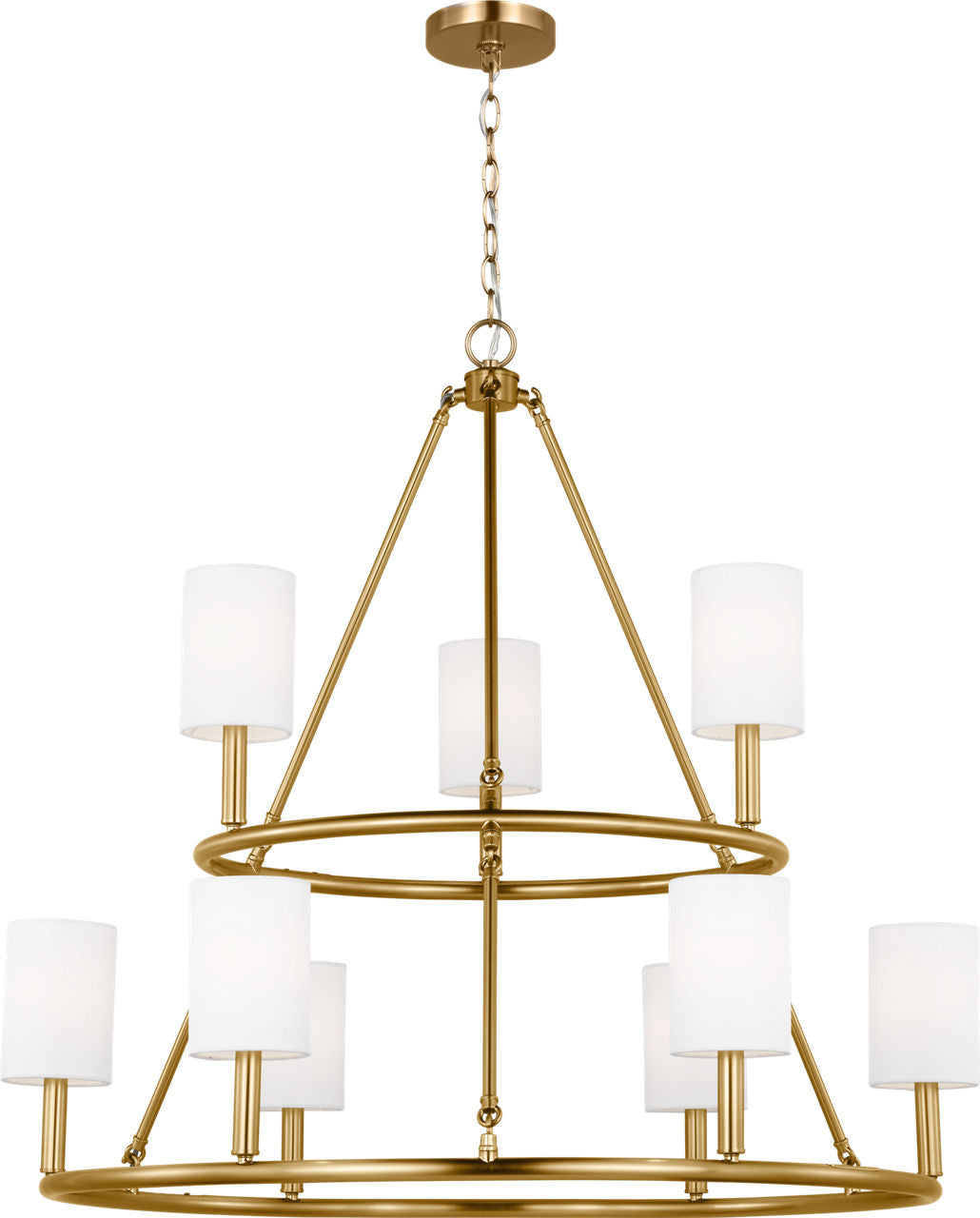 Egmont Extra Large Chandelier Satin Brass